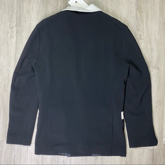 Paris Georgia Basil Jacket Black White Tuxedo - Picture 2 of 7